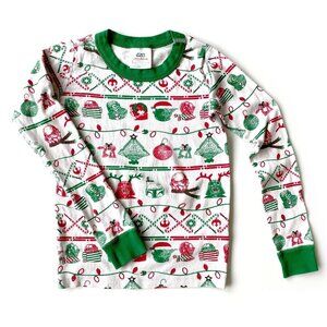 Hanna Andersson Kids Long Sleeve Pajama Top Size 8 130 Star Wars Holiday Cotton